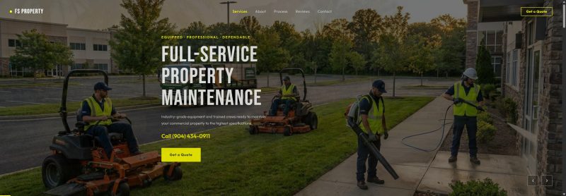 property management website design